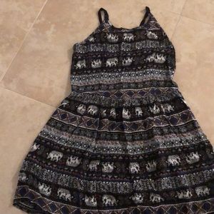 Elephant pattern dress